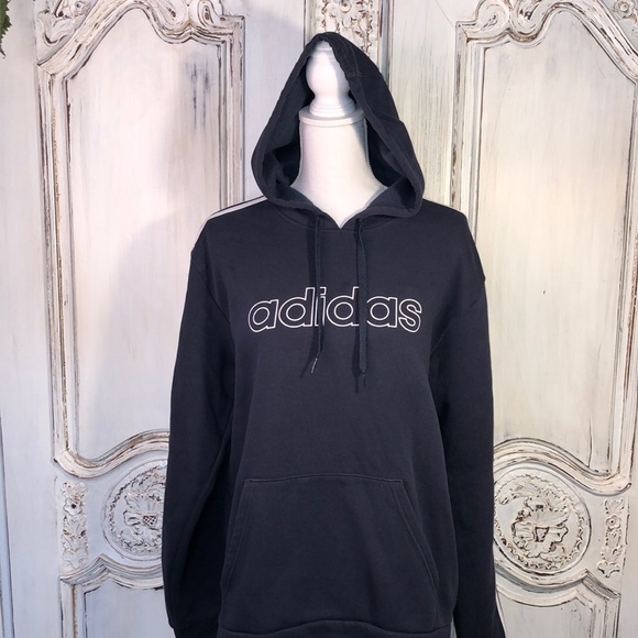 Adidas Navy Blue Pullover Hoodie Sweatshirt - Picture 1 of 6
